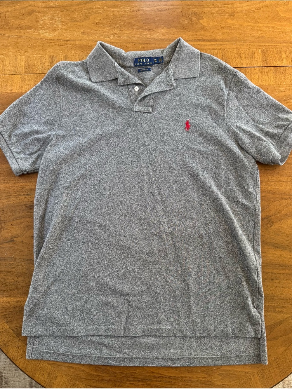 Polo by Ralph Lauren Gray Polo with Red Pony